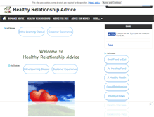 Tablet Screenshot of healthy-relationship-advice.com